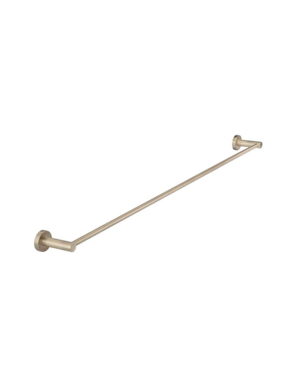 Round Single Towel Rail 900mm - Champagne