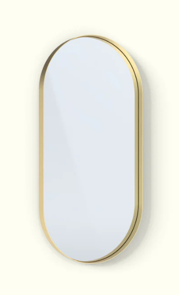 DeepFrame Pill - 1200 x 600 mmmm - 50mm - Solid Brass Matte