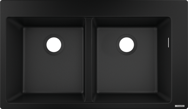 Hansgrohe S51 S510-F770 Built-In Sink 370/370 Graphiteblack