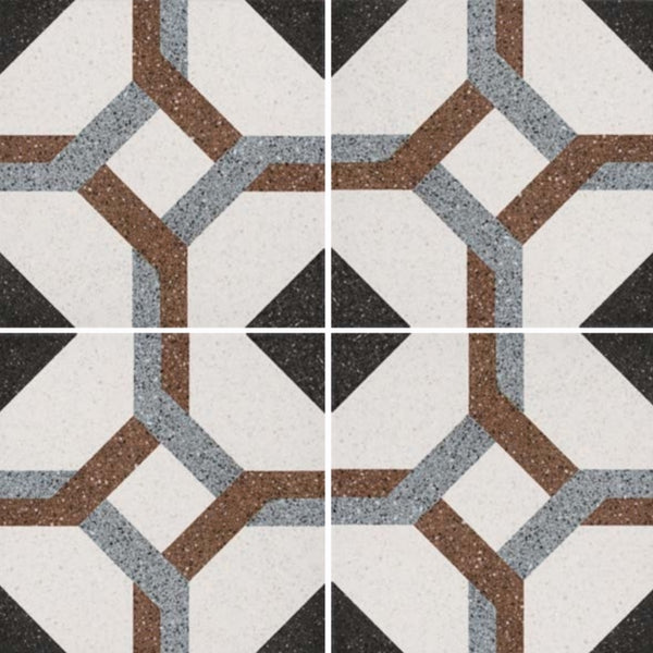 Deco Terrazzo Hofer 223x223x11mm Porcelain Matt Tile (1.00sqm/box)