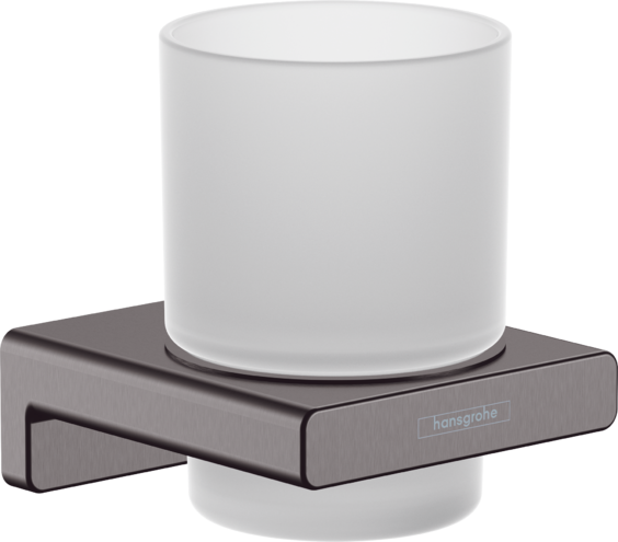 Hansgrohe Addstoris Toothbrush Tumbler Brushed Black Chrome