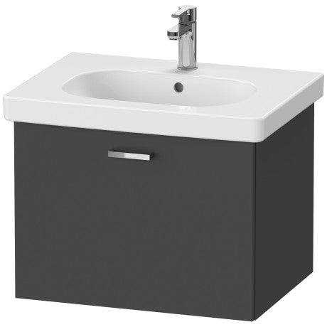 Xbase Vanity Unit Wall-Mounted Graphite Matt 600X458X448 mm