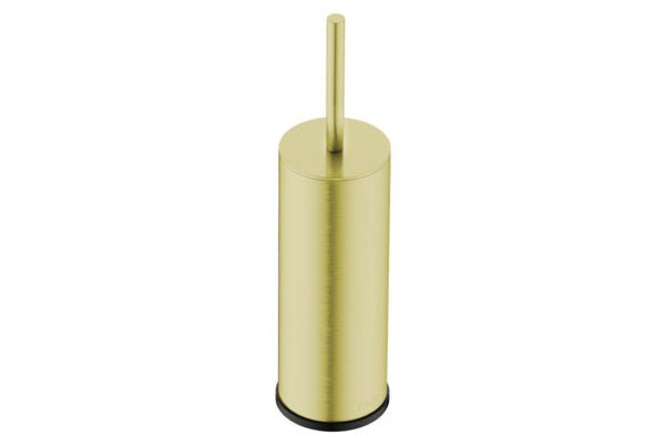 Toilet Brush + Closed Holder FreestandingChampagne Gold