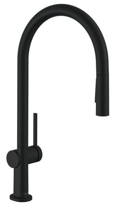 Hansgrohe Talis M54 Single Lever Kitchen Mixer 210, Pull-Out Spray, 2Jet Matt Black