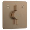 DuoTurn Q Mixer for concealed installation for 2 functions Brushed Bronze