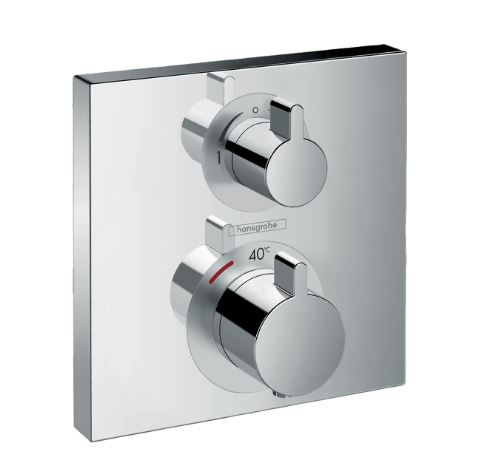 Hansgrohe Ecostat Square Thermostat For Concealed Installation For 2 Functions Chrome