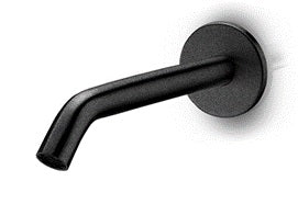 JEE-O Slimline Freestanding Bath Filler Stainless Steel, Structured Black
