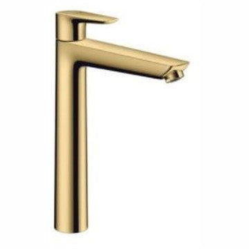 Hansgrohe Talis E Single Lever Basin Mixer 240 Without Waste Set Polished Gold Optic