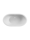 Valencia Oval Built-in Bath Polished White 1800x950x415mm