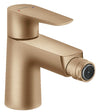 Hansgrohe Talis E Single Lever Bidet Mixer With Pop-Up Waste Set Brushed Bronze