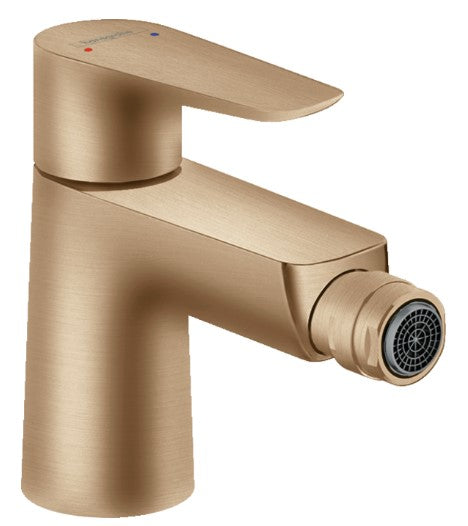 Hansgrohe Talis E Single Lever Bidet Mixer With Pop-Up Waste Set Brushed Bronze