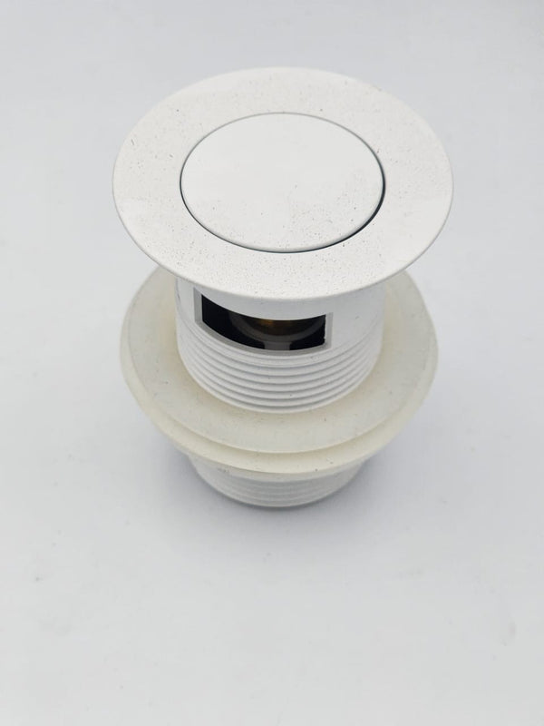 Pop Up Basin Waste Slotted - Matt White