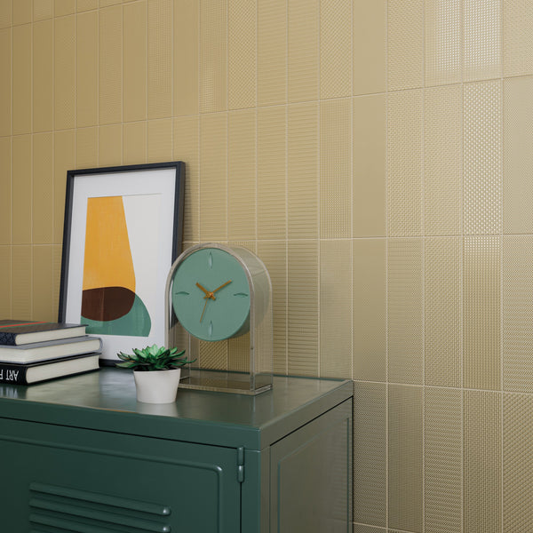 Texiture Pattern Mix Brass 62,5x250x8,5mm Matt Ceramic (0.45sqm/box)