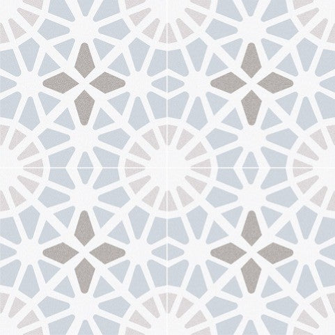 Adele Light Blue 450x450x9mm Matt Porcelein (1,42m²/box)