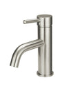 Brushed Nickel Curved Short Basin Mixer