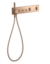 Thermostatic Module 540/110 for Concealed Installation for 3 Functions Polished Red Gold