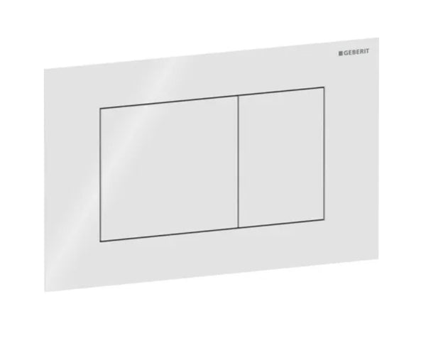 Sigma40 actuator plate for dual flush, square - White