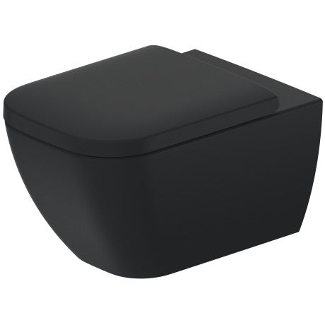 Happy D.2 Wall-Mounted Toilet Anthracite High Gloss / Anthracite Matt