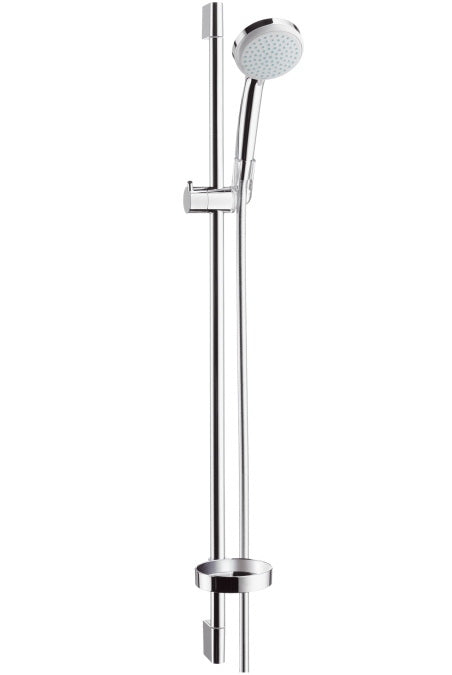 Hansgrohe Croma 100 Shower Set Vario With Shower Bar 90 Cm And Soap Dish Chrome
