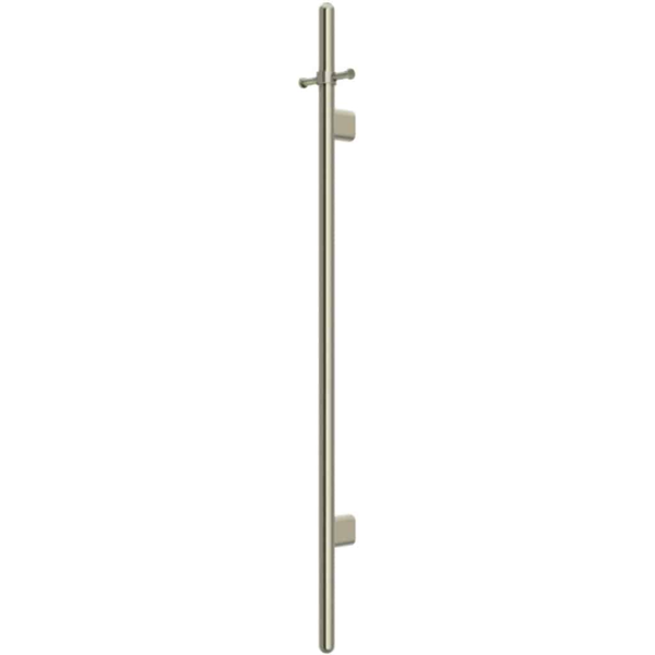 Meir Heated Vertical Towel Rail - Brushed Nickel