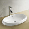 Semi Recessed Underslung Basin Oval 600x410x120mm