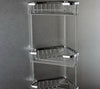 3 Tier Corner Caddy Solid Brass Chromed