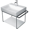 DurasquareMetal ConsoleChrome Polished For Wash Basin 2353600041