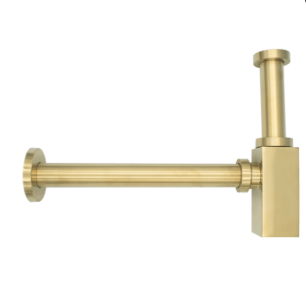 Gio 32mm Square Bottle Trap in Gold