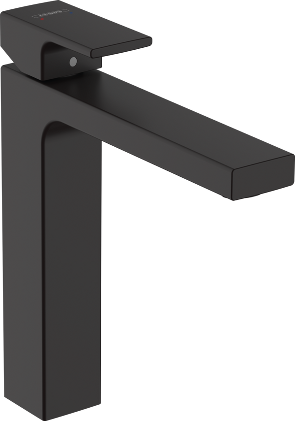 Vernis Shape Basin Mixer 190 without waste setMatt Black