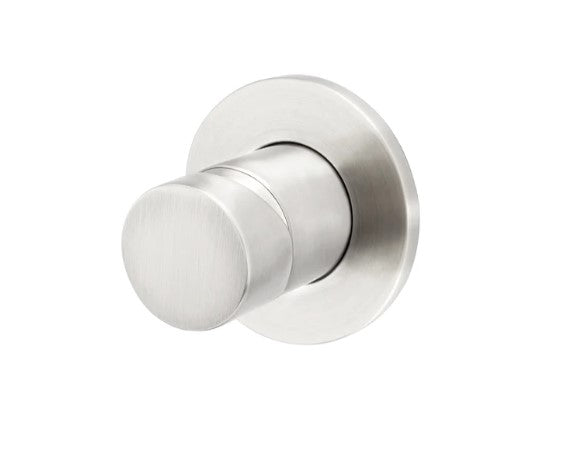 Round Pinless Wall Mixer Brushed Nickel