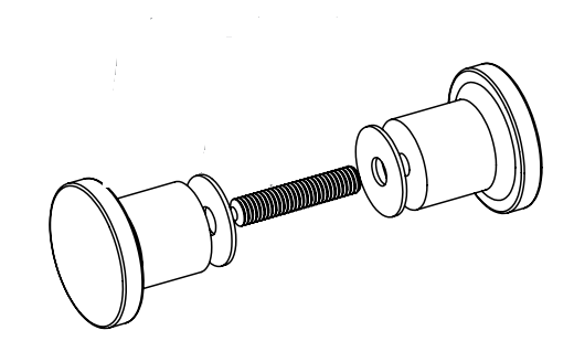 1009 Glass Pull Knob
