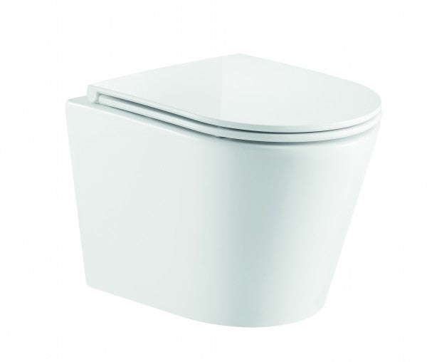 Evora Wall-Hung Rimless Pan With Soft-Close Seat