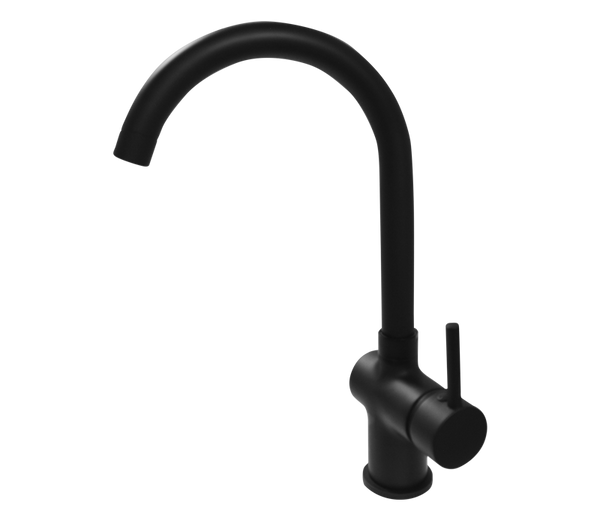 Moon Black Single Hole Sink Mixer