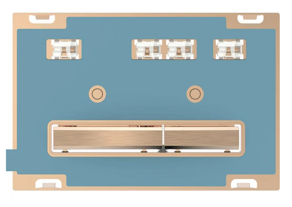 Sigma50 Actuator Plate for Dual Flush, Metal Colour Red Gold
