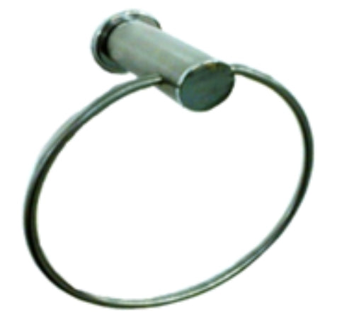 Saturn Towel Ring Closed - Brushed Stainless Steel
