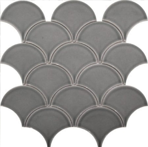 Fan Dark Grey Gloss (90x85x6) 259x273 (16 Sheet / m²)