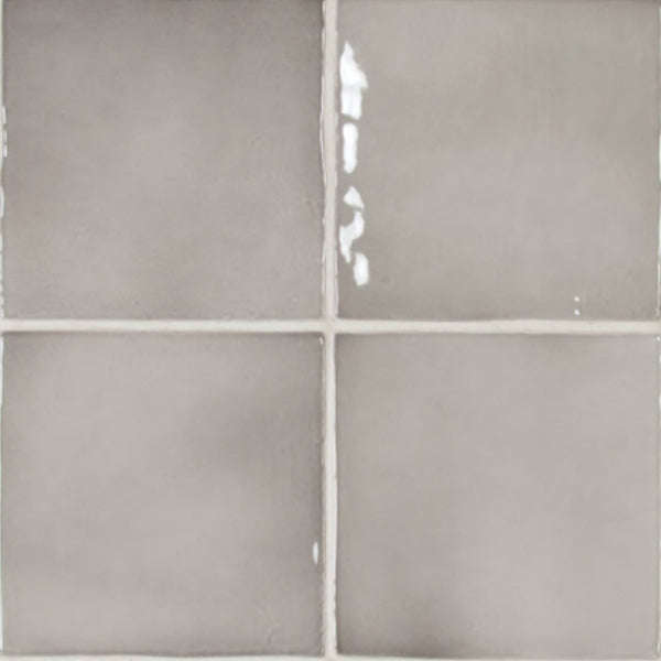 Manacor Cuadrado Mercury Grey 100x100x9mm Ceramic Gloss Tiles (0.50sqm/box)