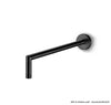 JEE-O Slimline Wall Mounted Spout Stainless Steel For Basin Or Bath, Structured Black
