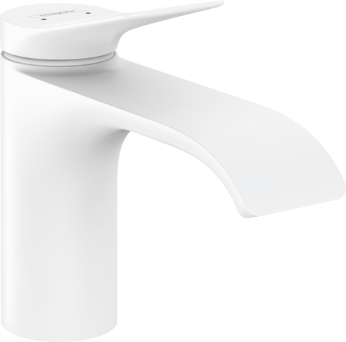 Hansgrohe Vivenis Single Lever Basin Mixer 80 Without Waste Set Matt White