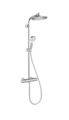 Hansgrohe Crometta S Showerpipe 240 1Jet Ecosmart With Thermostat Chrome