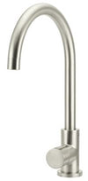 Round Pinless Kitchen Mixer Brushed Nickel
