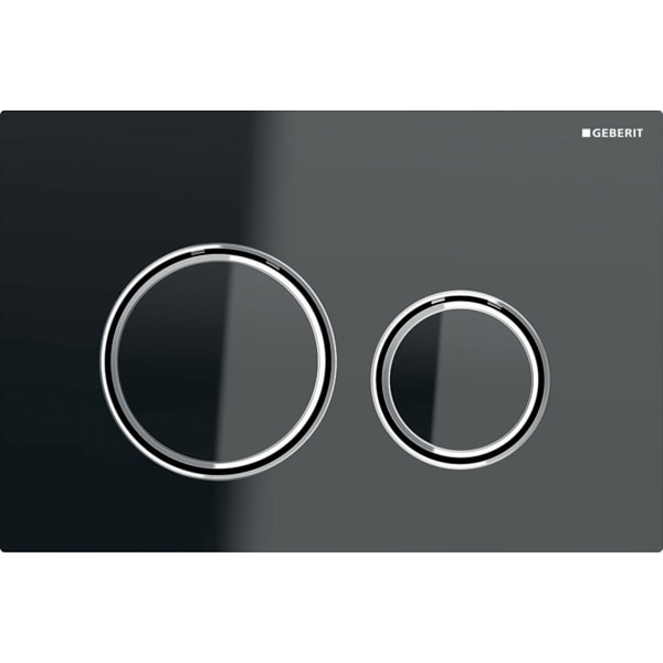 Sigma21actuator plate for dual flush, metal colour chrome-plated: chrome-plated, lava