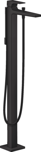 Hansgrohe Metropol Single Lever Bath Mixer Floor-Standing With Lever Handle Matt Black