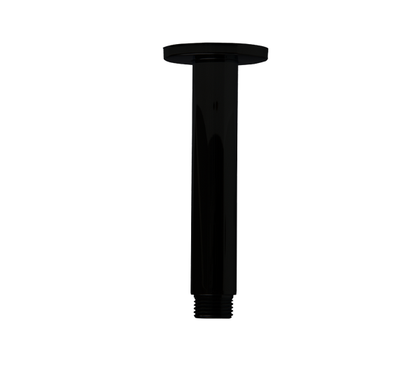 Black Vertical Shower Arm 300mm