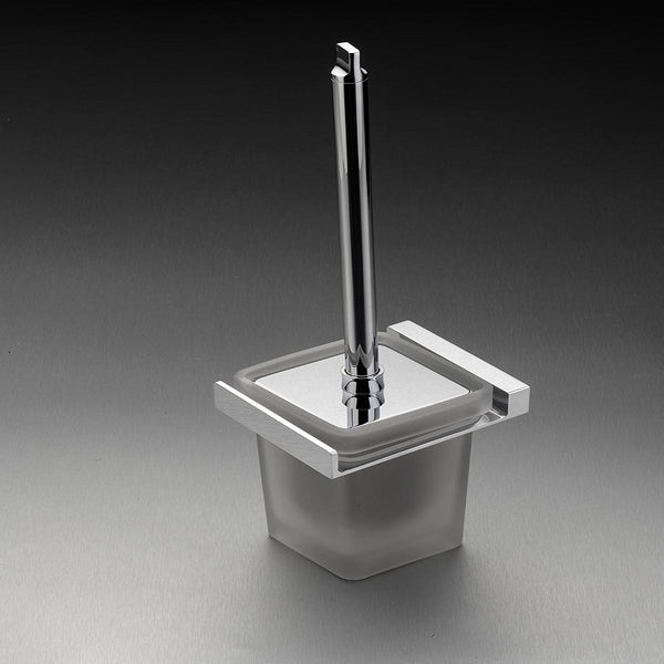 Messina Glass Toilet Brush & Holder