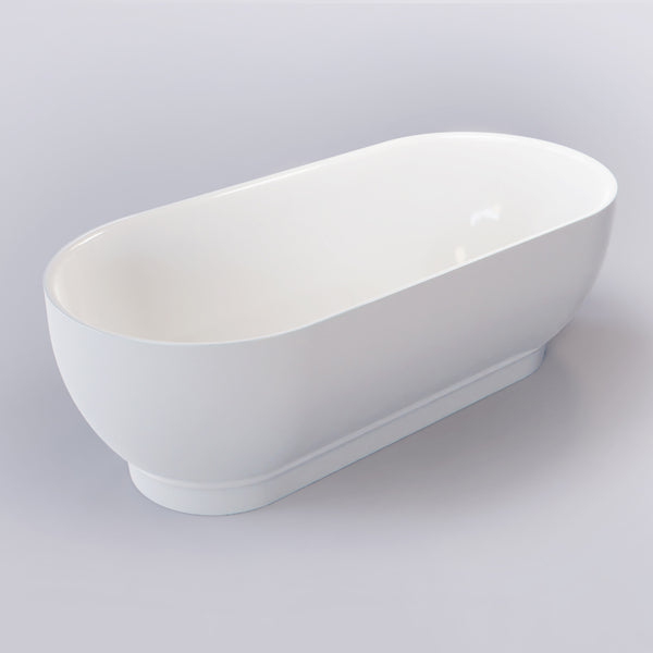 Naomi Freestanding Bath Gloss White 1595x520x738mm