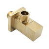 Gio Square Quarter Turn Angle Valve in Gold