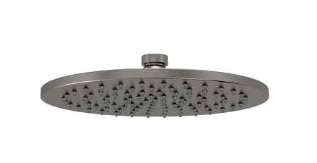Meir Round Shower Rose 200mm - Gun Metal
