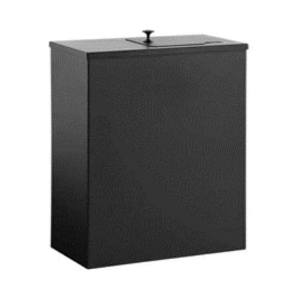 Ticra Slimline Sanitary Bin Mild Steel Matt Black