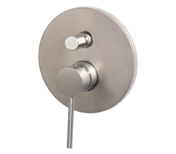 Neo Brushed Stainless Steel Concealed Diverter Mixer